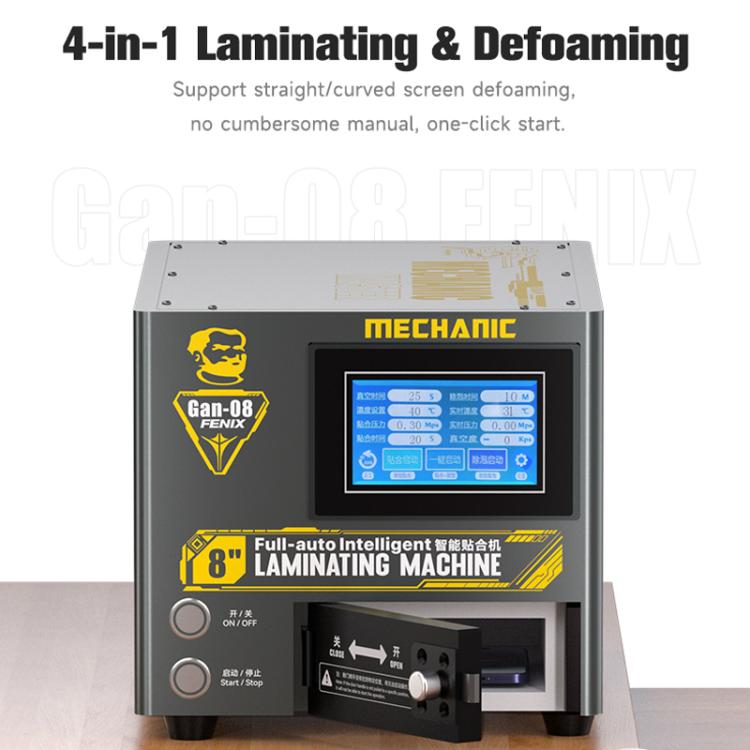 Mechanic Gan-08 Fenix 8 inch Intelligent Laminating Defoaming Machine, Plug:US Plug