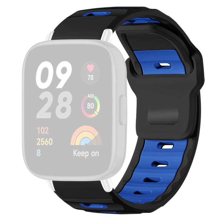 For Redmi Watch 3 xDfind Flat-head Dual-color Silicone Watch Band