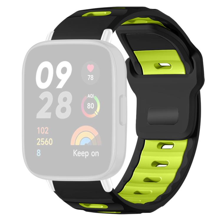 For Redmi Watch 3 xDfind Flat-head Dual-color Silicone Watch Band