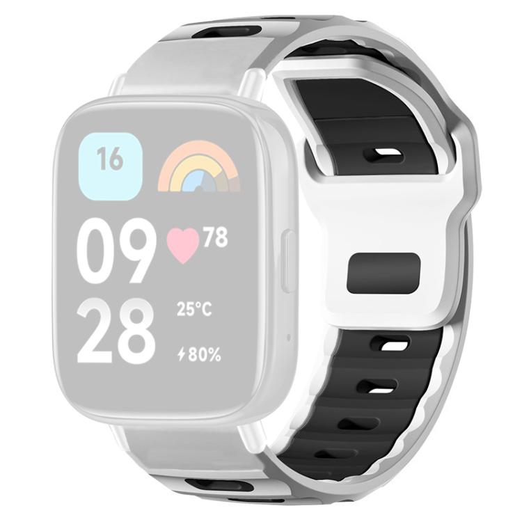 For Redmi Watch 3 Active / Watch 3 Lite xDfind Flat-head Dual-color Silicone Watch Band