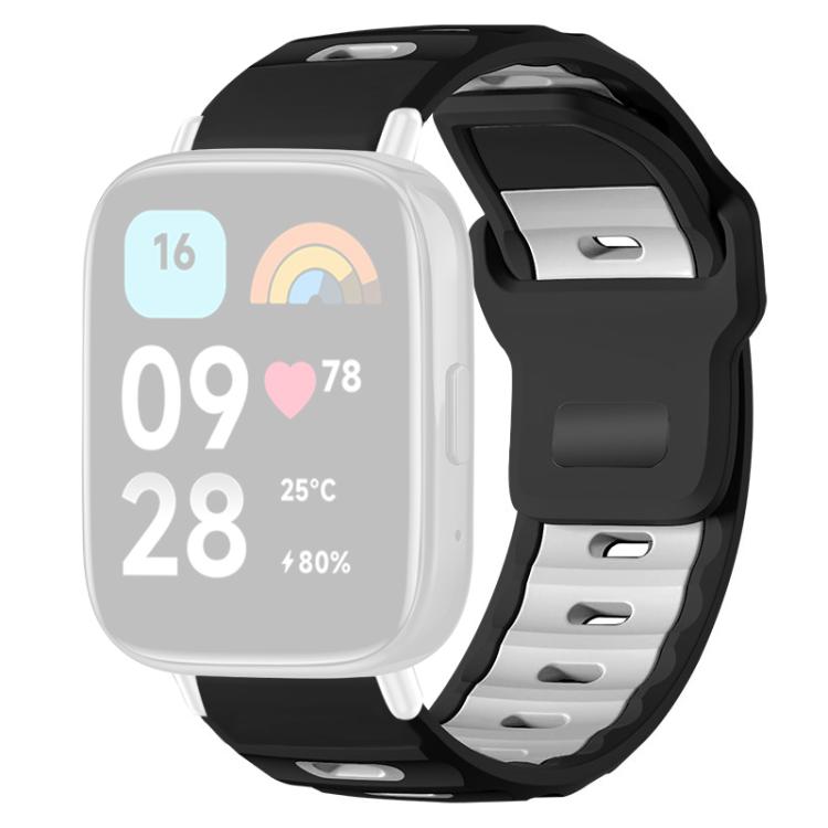 For Redmi Watch 3 Active / Watch 3 Lite xDfind Flat-head Dual-color Silicone Watch Band