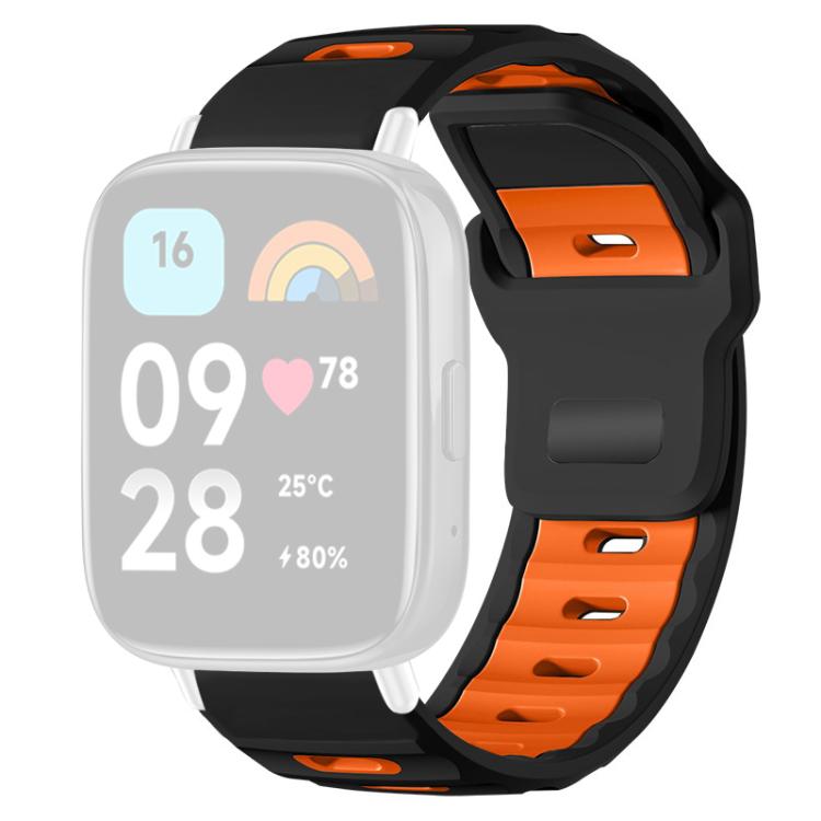 For Redmi Watch 3 Active / Watch 3 Lite xDfind Flat-head Dual-color Silicone Watch Band