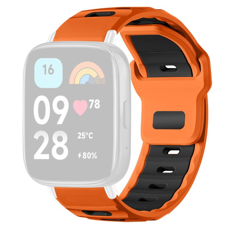 For Redmi Watch 3 Active / Watch 3 Lite xDfind Flat-head Dual-color Silicone Watch Band