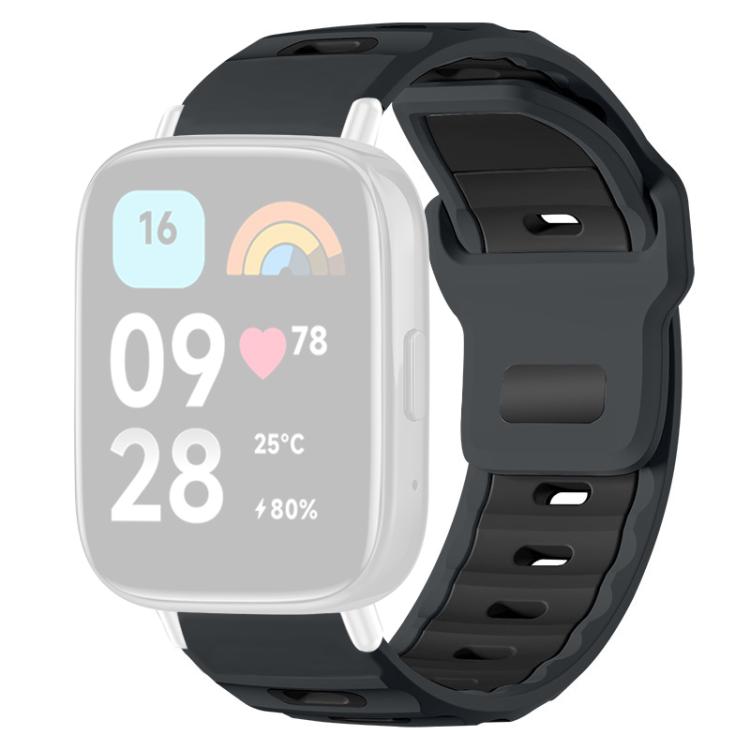 For Redmi Watch 3 Active / Watch 3 Lite xDfind Flat-head Dual-color Silicone Watch Band