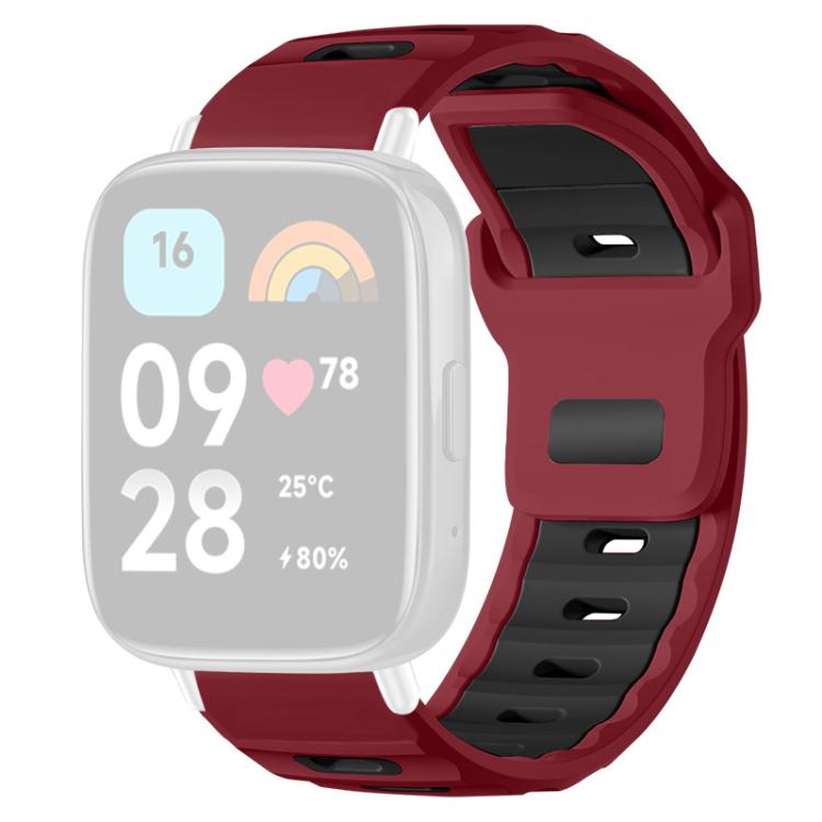 For Redmi Watch 3 Active / Watch 3 Lite xDfind Flat-head Dual-color Silicone Watch Band