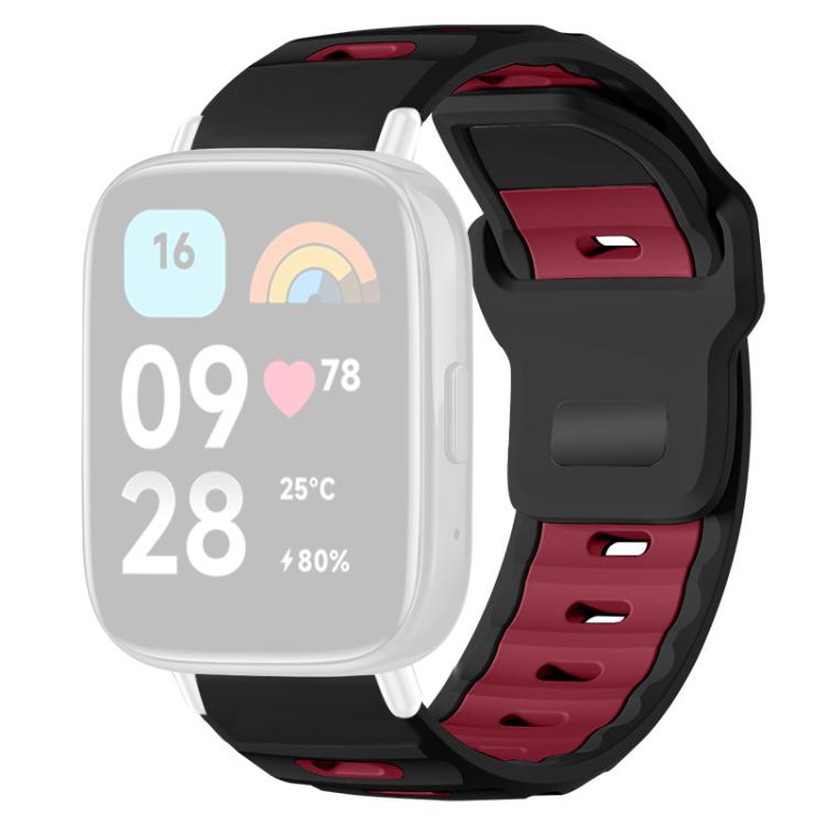 For Redmi Watch 3 Active / Watch 3 Lite xDfind Flat-head Dual-color Silicone Watch Band