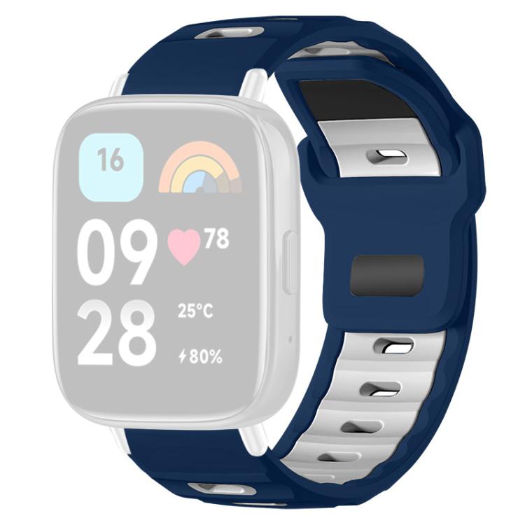 For Redmi Watch 3 Active / Watch 3 Lite xDfind Flat-head Dual-color Silicone Watch Band