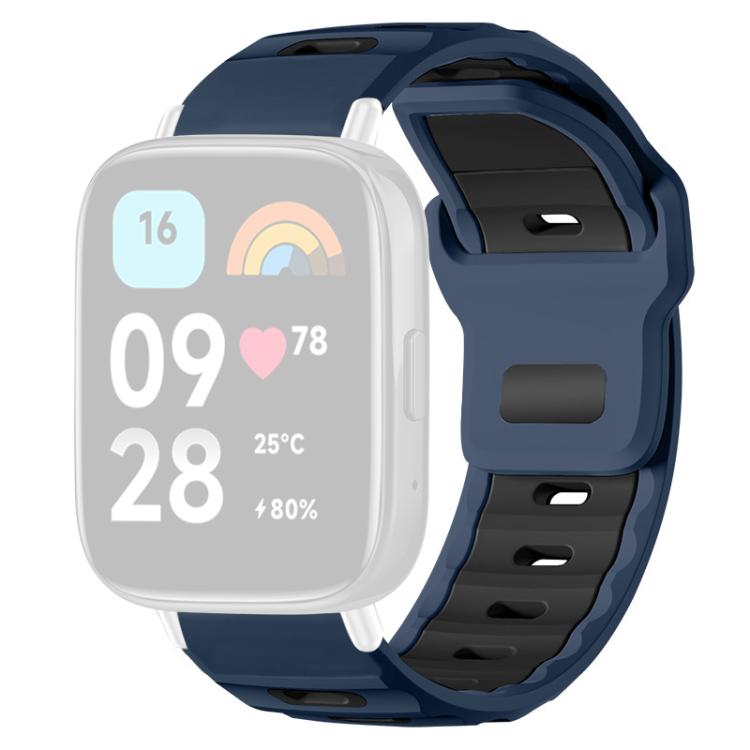For Redmi Watch 3 Active / Watch 3 Lite xDfind Flat-head Dual-color Silicone Watch Band