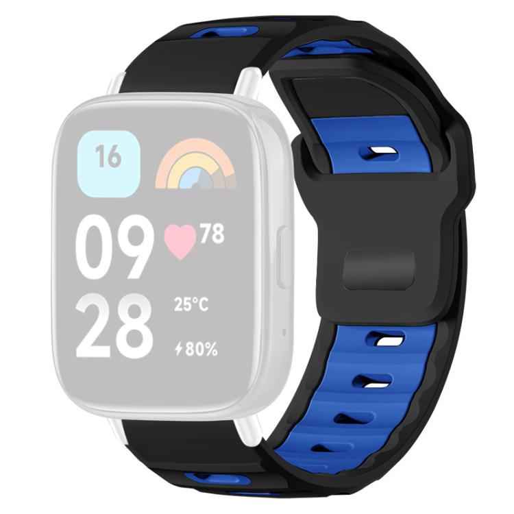 For Redmi Watch 3 Active / Watch 3 Lite xDfind Flat-head Dual-color Silicone Watch Band