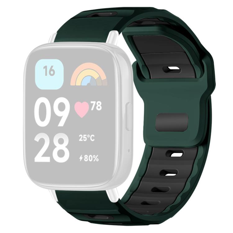 For Redmi Watch 3 Active / Watch 3 Lite xDfind Flat-head Dual-color Silicone Watch Band