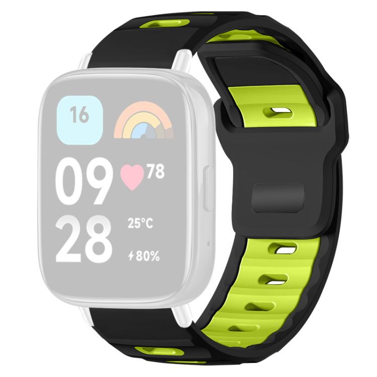 For Redmi Watch 3 Active / Watch 3 Lite xDfind Flat-head Dual-color Silicone Watch Band