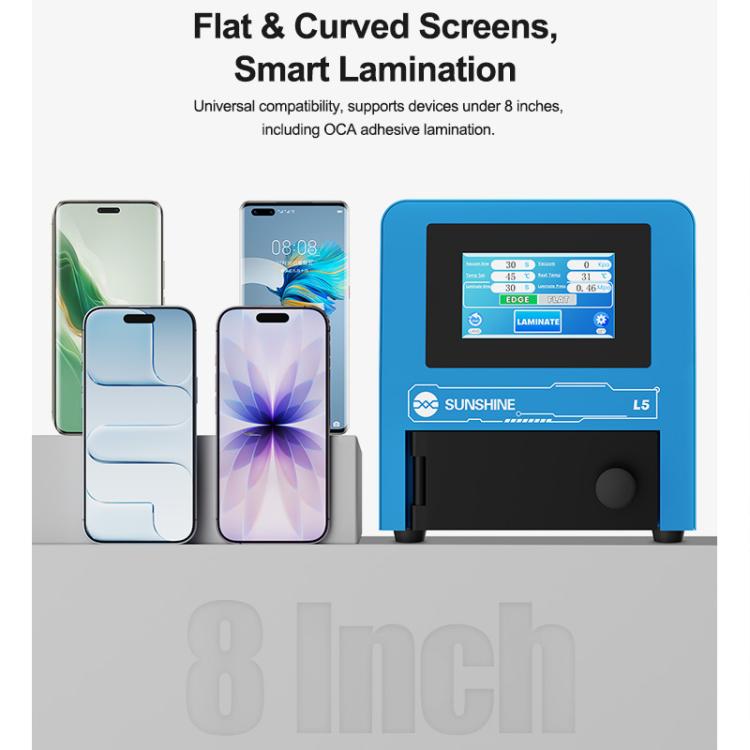 SUNSHINE L5 8 inch Smart Mini LCD Screen Laminator, Plug:US Plug