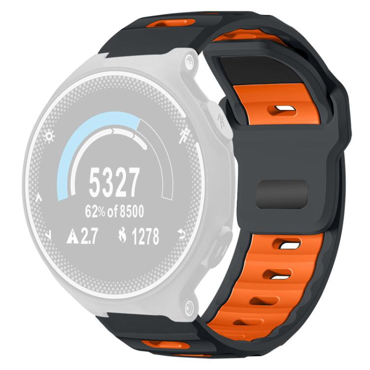 For Garmin Forerunner 220/735/735XT/230/235 xDfind Flat-head Dual-color Silicone Watch Band