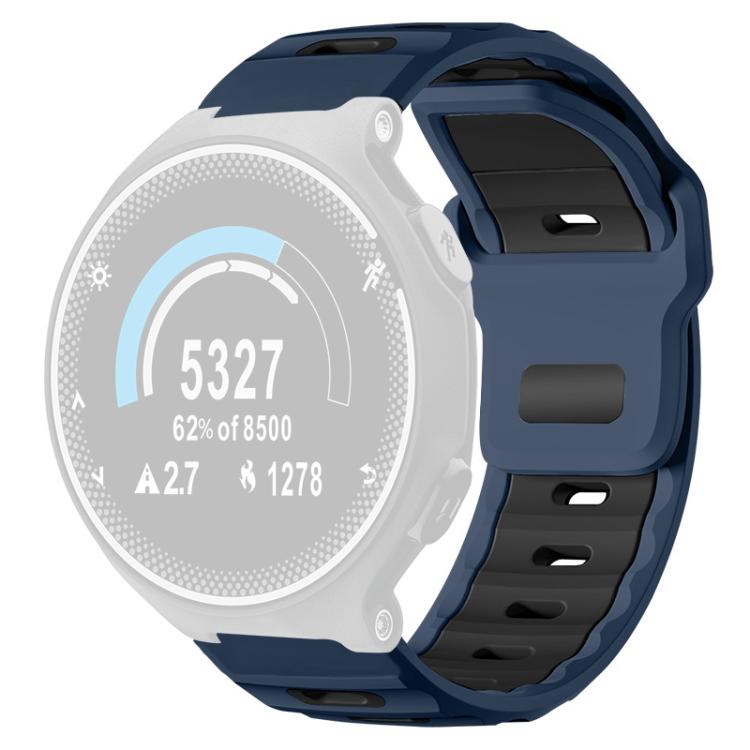For Garmin Forerunner 220/735/735XT/230/235 xDfind Flat-head Dual-color Silicone Watch Band