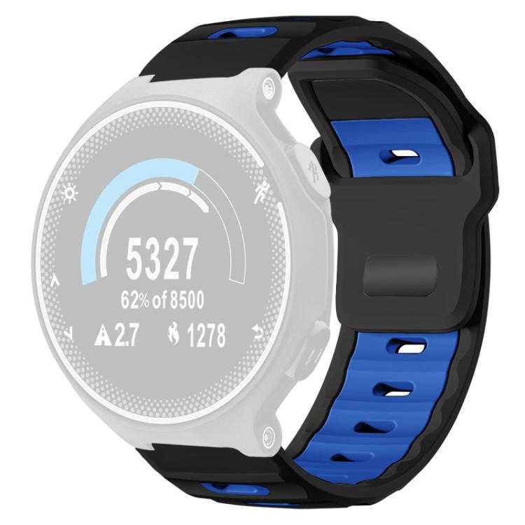 For Garmin Forerunner 220/735/735XT/230/235 xDfind Flat-head Dual-color Silicone Watch Band