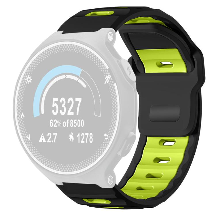 For Garmin Forerunner 220/735/735XT/230/235 xDfind Flat-head Dual-color Silicone Watch Band