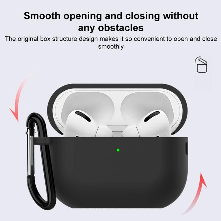 For AirPods Pro 2 / 1 XDcase 2.5mm Thick Silicone Earbud Protective Case with Hook
