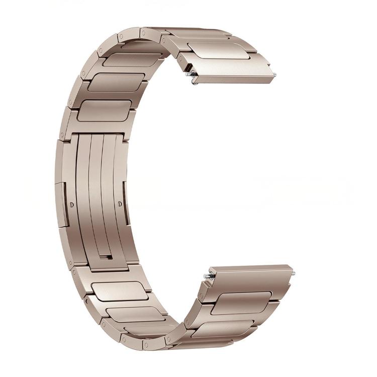 For Huawei Watch 5 42mm xDfind Quick-release Fold-over Clasp Titanium Alloy Watch Band