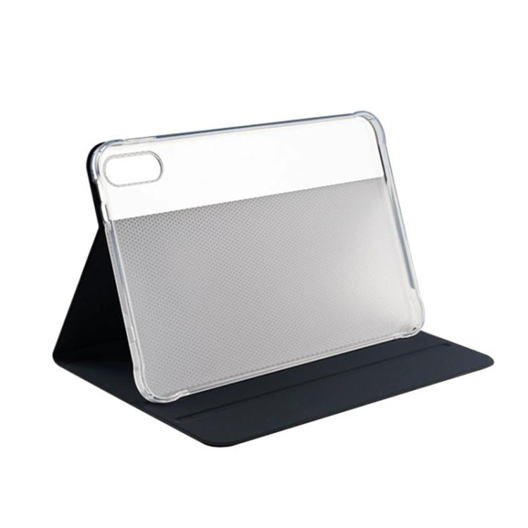 For Teclast T65 3-Fold Holder Folio Leather Tablet Smart Case - Dark Blue