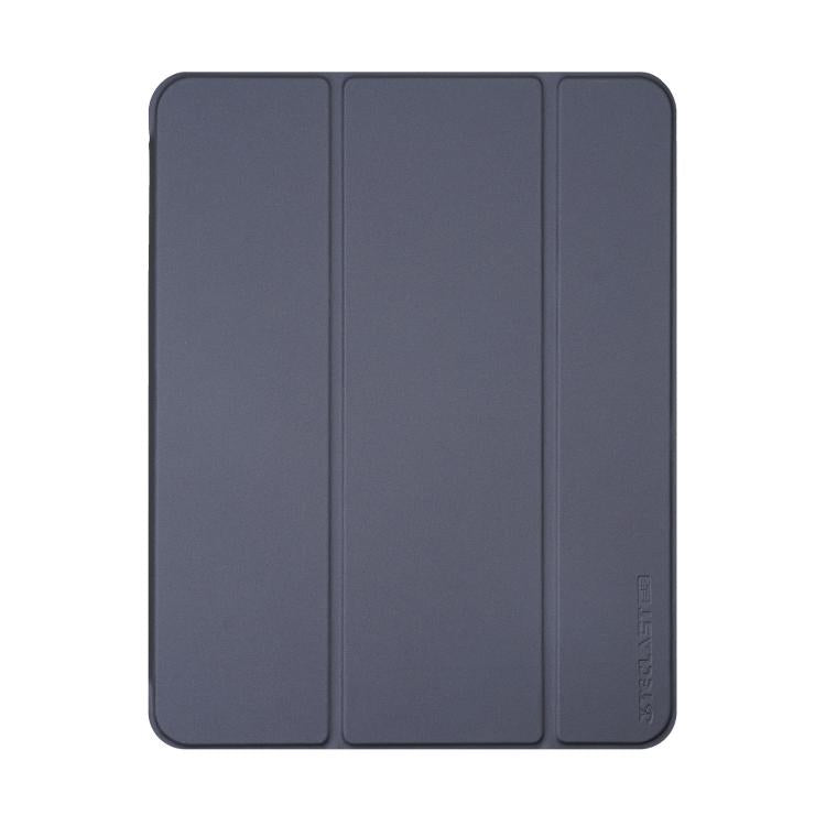 For Teclast ArtPad Pro 3-Fold Holder Folio Leather Tablet Smart Case - Dark Blue
