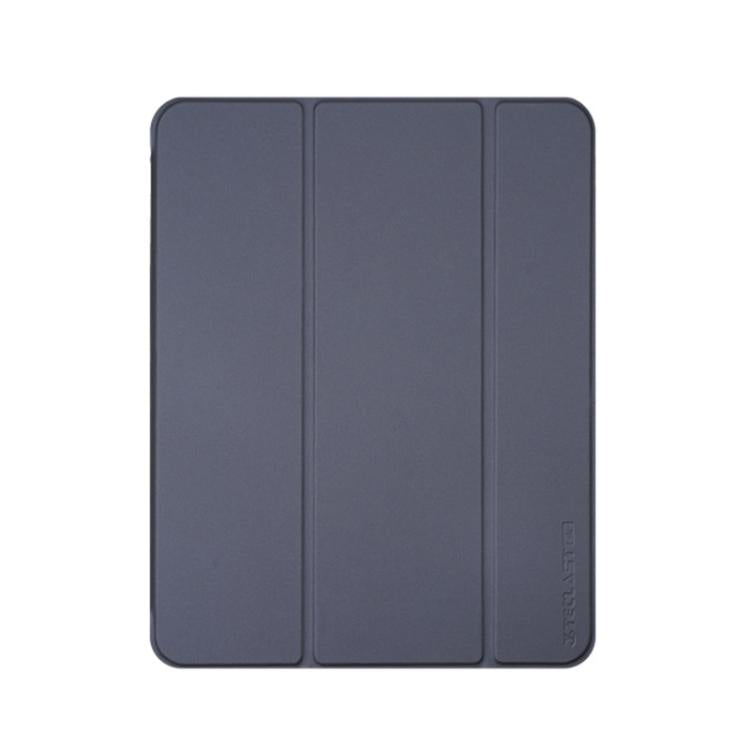 For Teclast ArtPad Air 3-Fold Holder Folio Leather Tablet Smart Case - Dark Blue