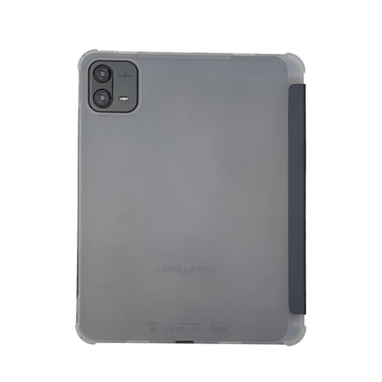 For Teclast ArtPad Air 3-Fold Holder Folio Leather Tablet Smart Case - Dark Blue