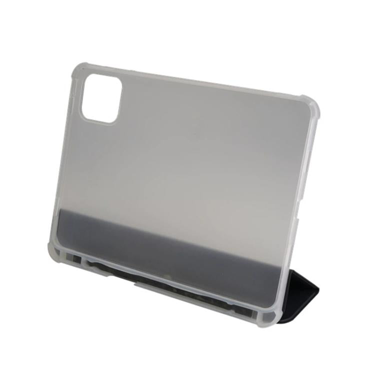 For Teclast ArtPad Air 3-Fold Holder Folio Leather Tablet Smart Case - Dark Blue