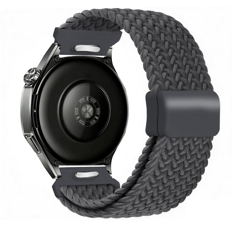 22mm Press Button Quick Release Magnetic Buckle Woven Watch Band