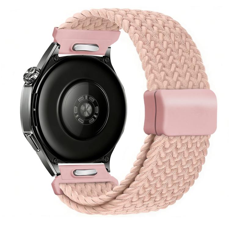 22mm Press Button Quick Release Magnetic Buckle Woven Watch Band