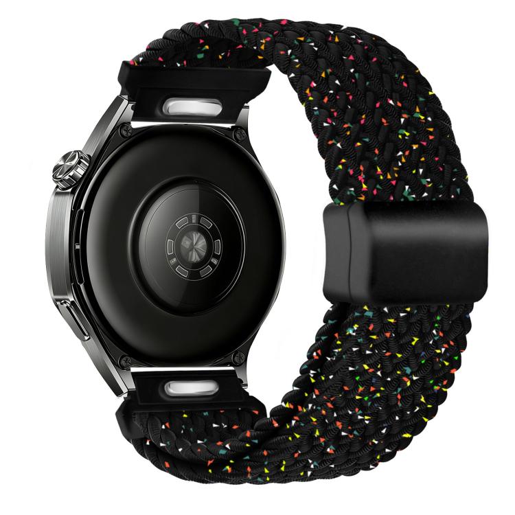 22mm Press Button Quick Release Magnetic Buckle Woven Watch Band