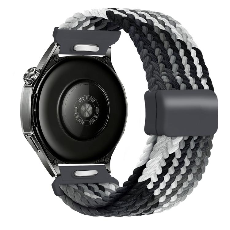 22mm Press Button Quick Release Magnetic Buckle Woven Watch Band