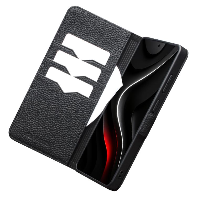 For Samsung Galaxy S26 Ultra 5G QIALINO Classic 5th Gen Genuine Leather Phone Case