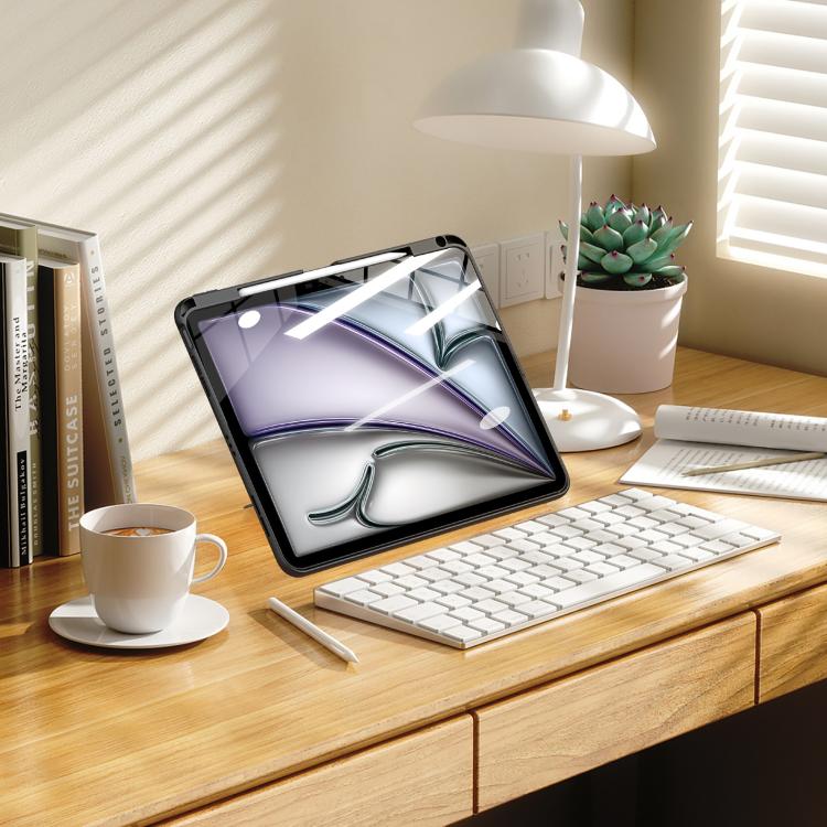 For iPad Air 13 2025 / 2024 / 2026 DUX DUCIS Axis Series Multi-functional Holder Tablet Protective Case - Black
