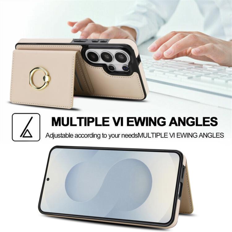 For Samsung Galaxy S26 Ultra 5G RFID Anti-theft Card Ring Holder Phone Case