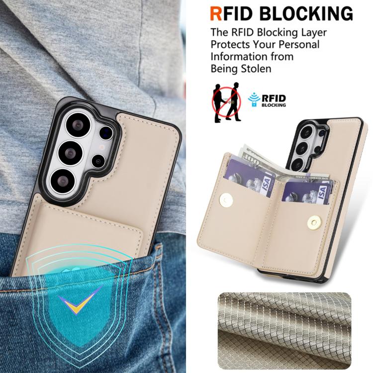 For Samsung Galaxy S26 Ultra 5G RFID Anti-theft Card Ring Holder Phone Case