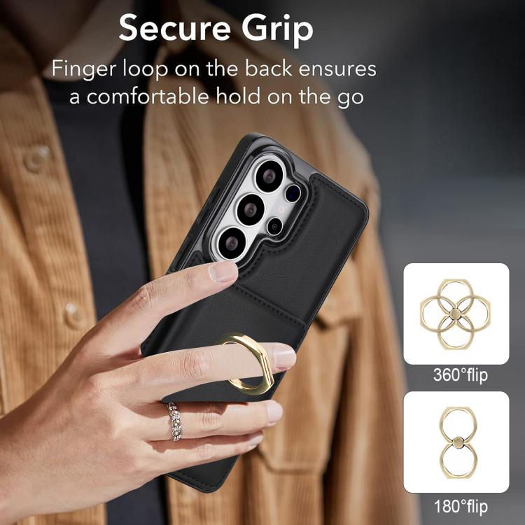For Samsung Galaxy S26 Ultra 5G RFID Anti-theft Card Ring Holder Phone Case