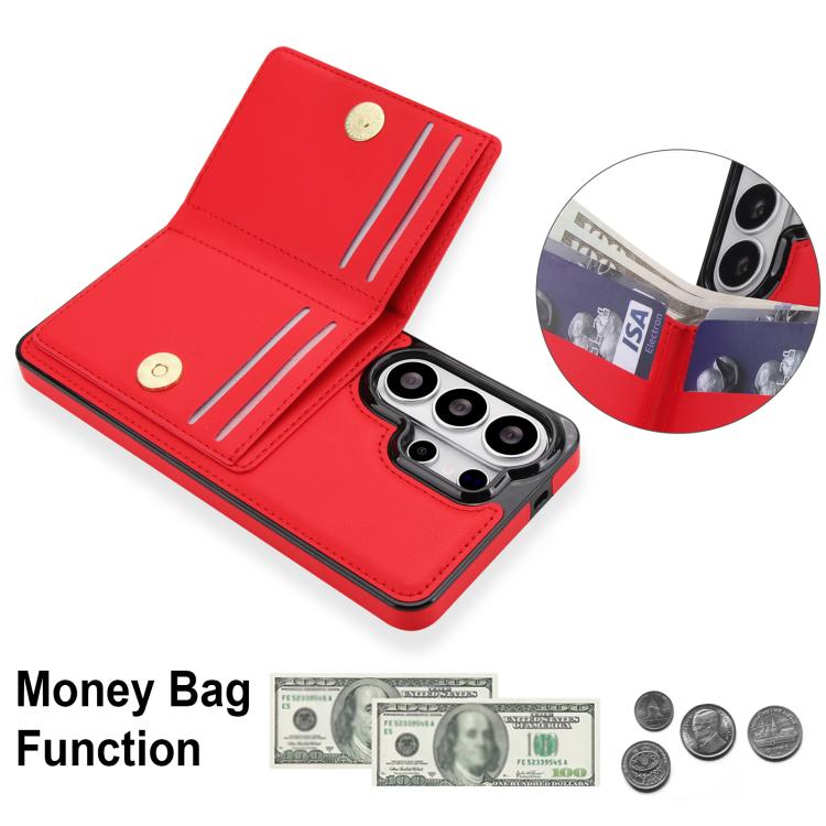 For Samsung Galaxy S26 Ultra 5G RFID Anti-theft Card Ring Holder Phone Case