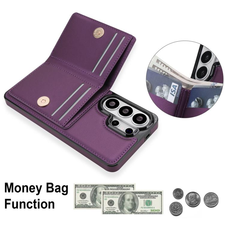 For Samsung Galaxy S26 Ultra 5G RFID Anti-theft Card Ring Holder Phone Case