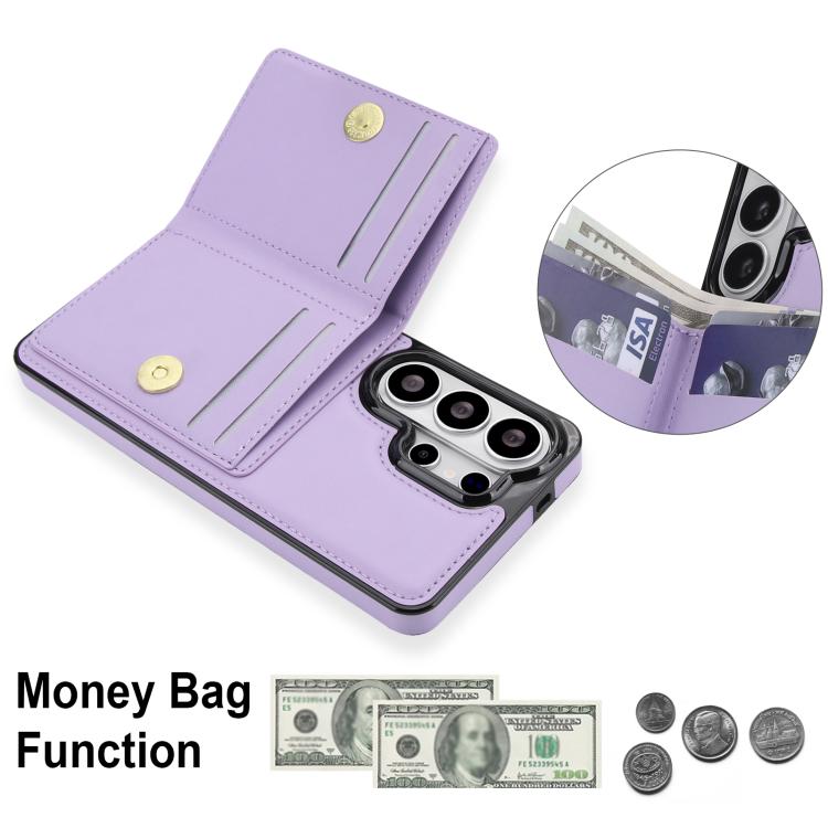 For Samsung Galaxy S26 Ultra 5G RFID Anti-theft Card Ring Holder Phone Case