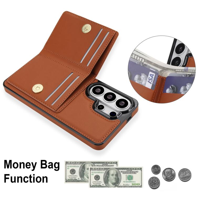 For Samsung Galaxy S26 Ultra 5G RFID Anti-theft Card Ring Holder Phone Case