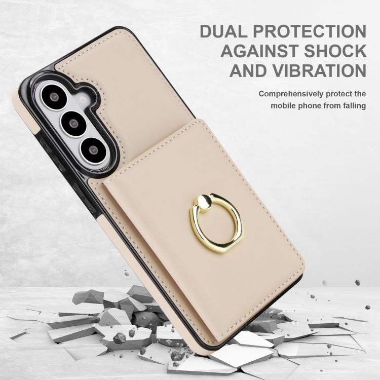 For Samsung Galaxy S26+ 5G RFID Anti-theft Card Ring Holder Phone Case