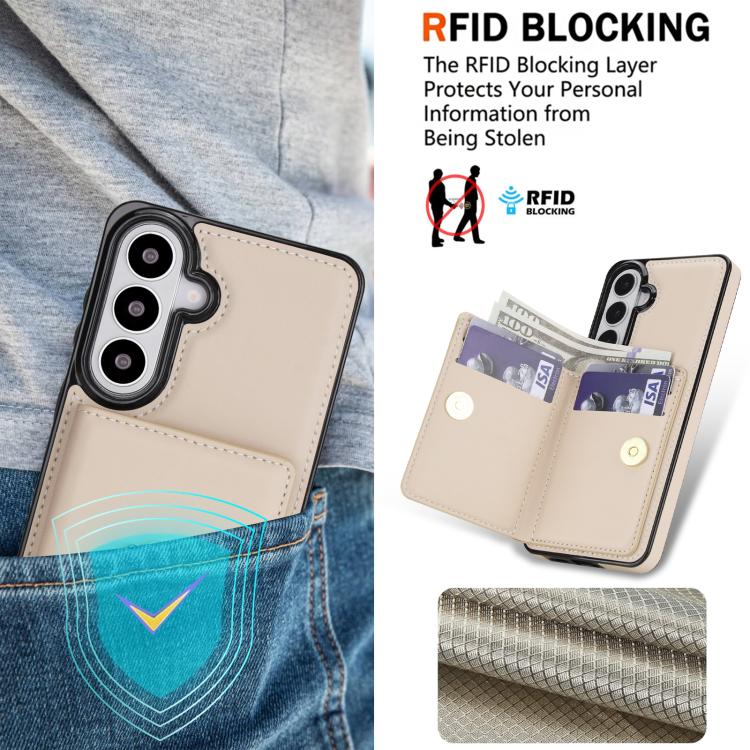 For Samsung Galaxy S26+ 5G RFID Anti-theft Card Ring Holder Phone Case
