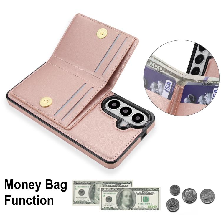 For Samsung Galaxy S26+ 5G RFID Anti-theft Card Ring Holder Phone Case
