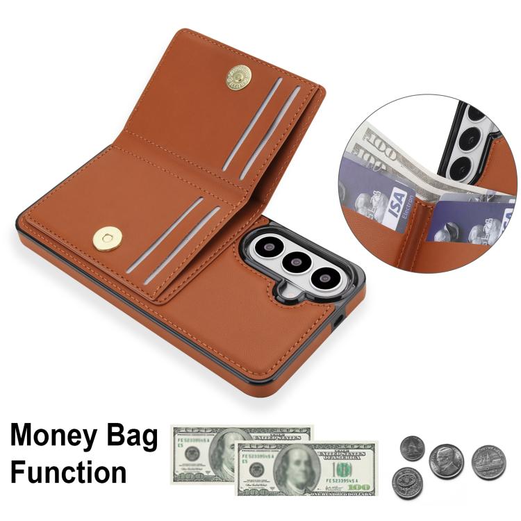 For Samsung Galaxy S26+ 5G RFID Anti-theft Card Ring Holder Phone Case