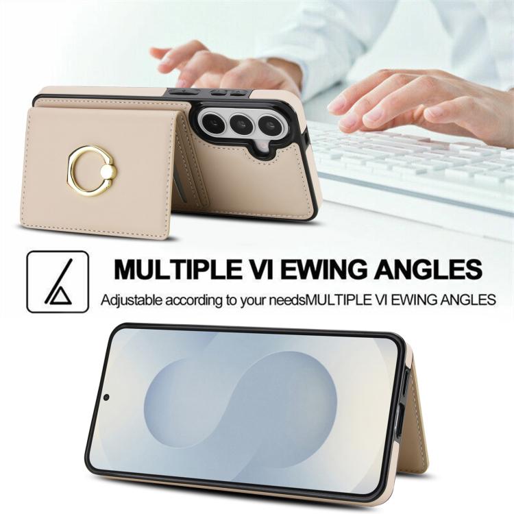 For Samsung Galaxy S26 5G RFID Anti-theft Card Ring Holder Phone Case