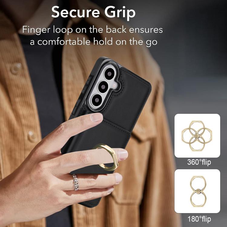 For Samsung Galaxy S26 5G RFID Anti-theft Card Ring Holder Phone Case