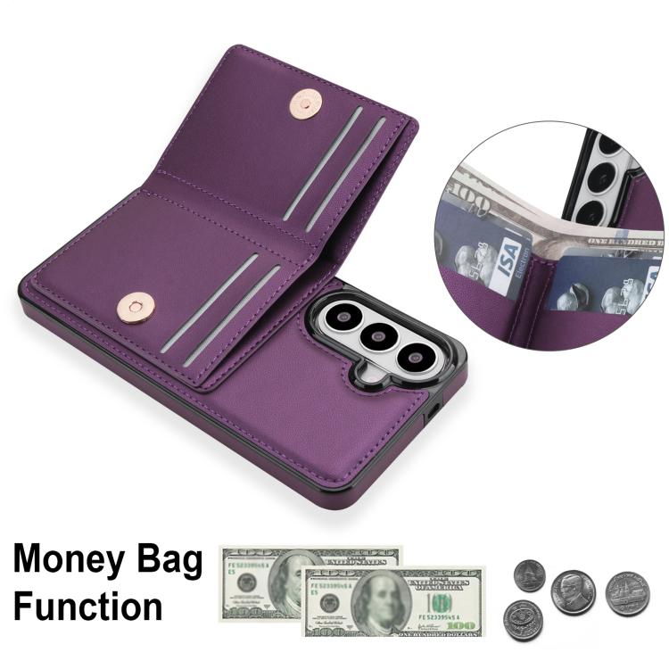 For Samsung Galaxy S26 5G RFID Anti-theft Card Ring Holder Phone Case