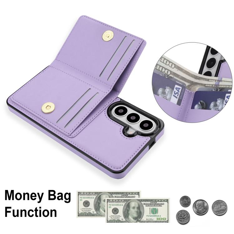 For Samsung Galaxy S26 5G RFID Anti-theft Card Ring Holder Phone Case