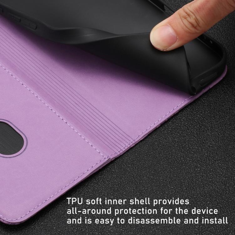For Redmi Note 12 5G Global / Note 12R Pro Tulips Butterfly Pattern Magnetic Vegan Leather Phone Case