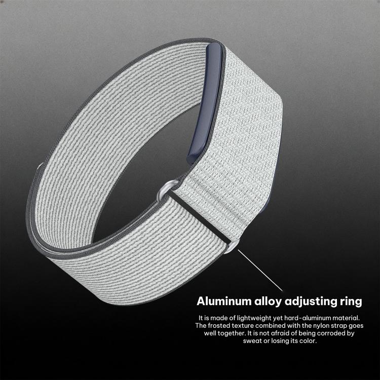 For Amazfit Helio Strap xDfind Covered Nylon Loop Band, Type:280mm Wristband